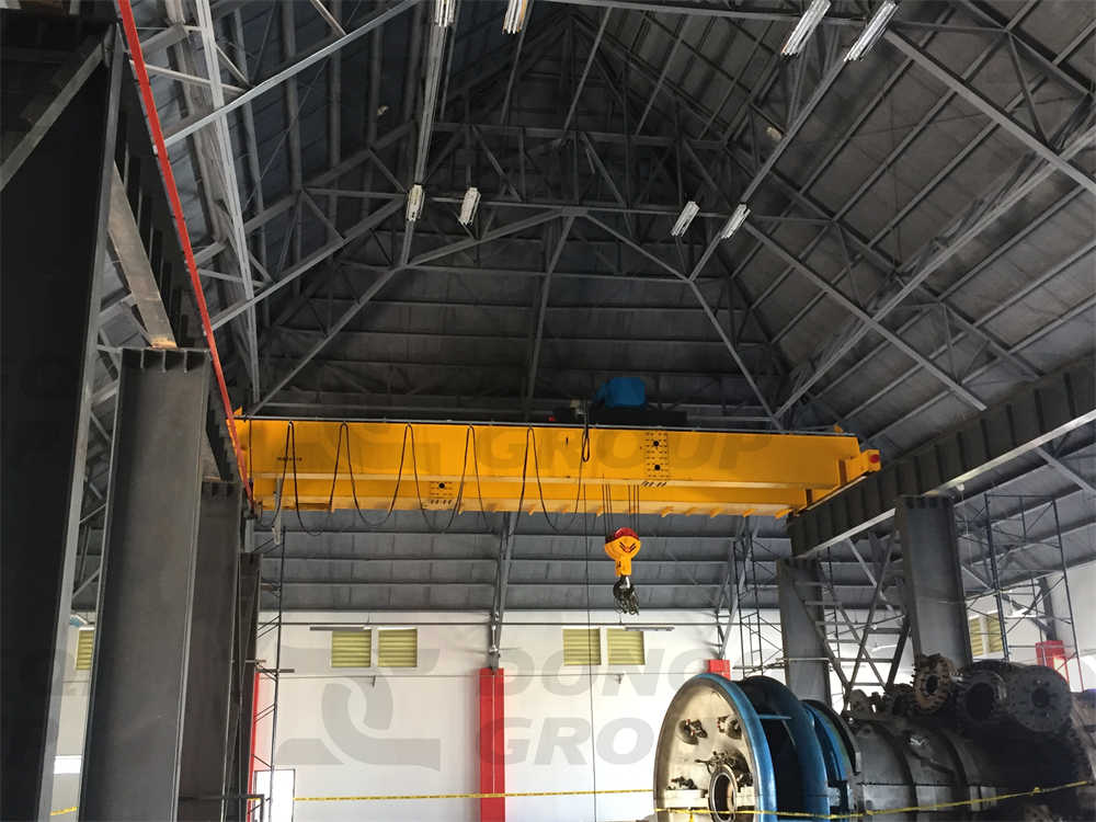 30 ton electric wire rope hoist installed on LH overhead crane