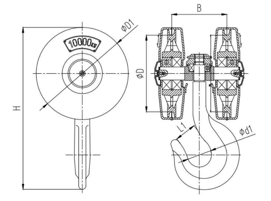 Crane Hook Drawing