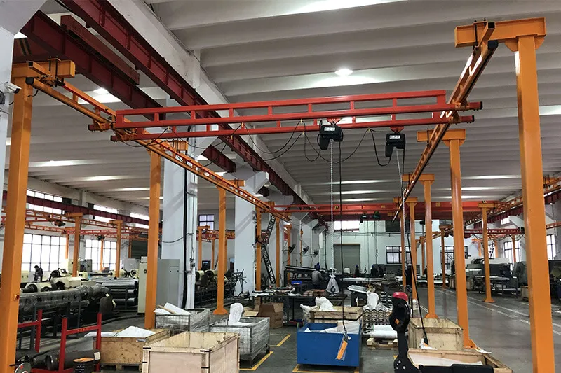 1 ton Freestanding Workstation Bridge Cranes