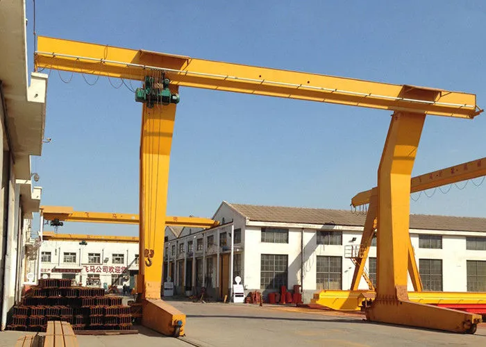 L-shaped gantry crane