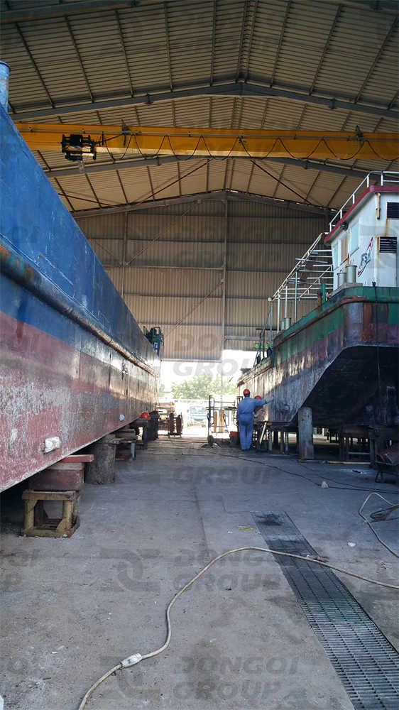 Inside the shipyard