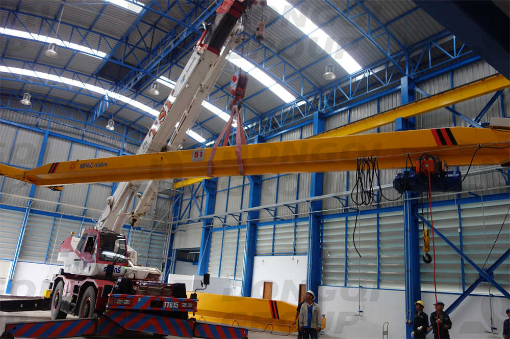 Installation of 15 ton overhead crane