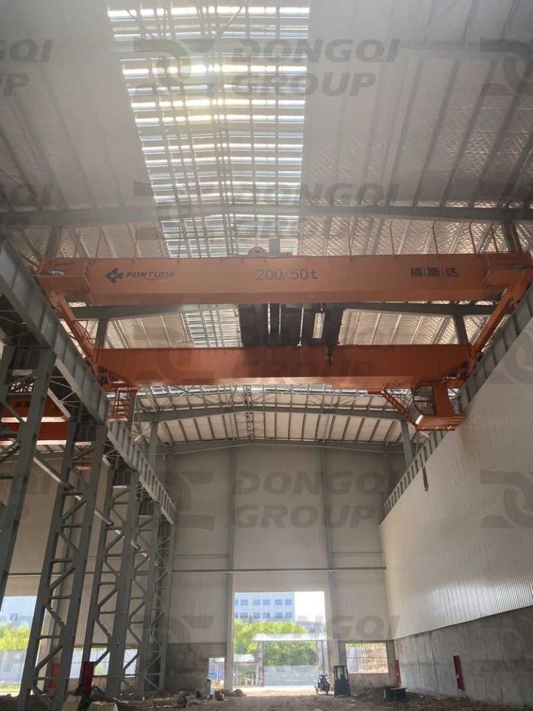 overhead crane installation site