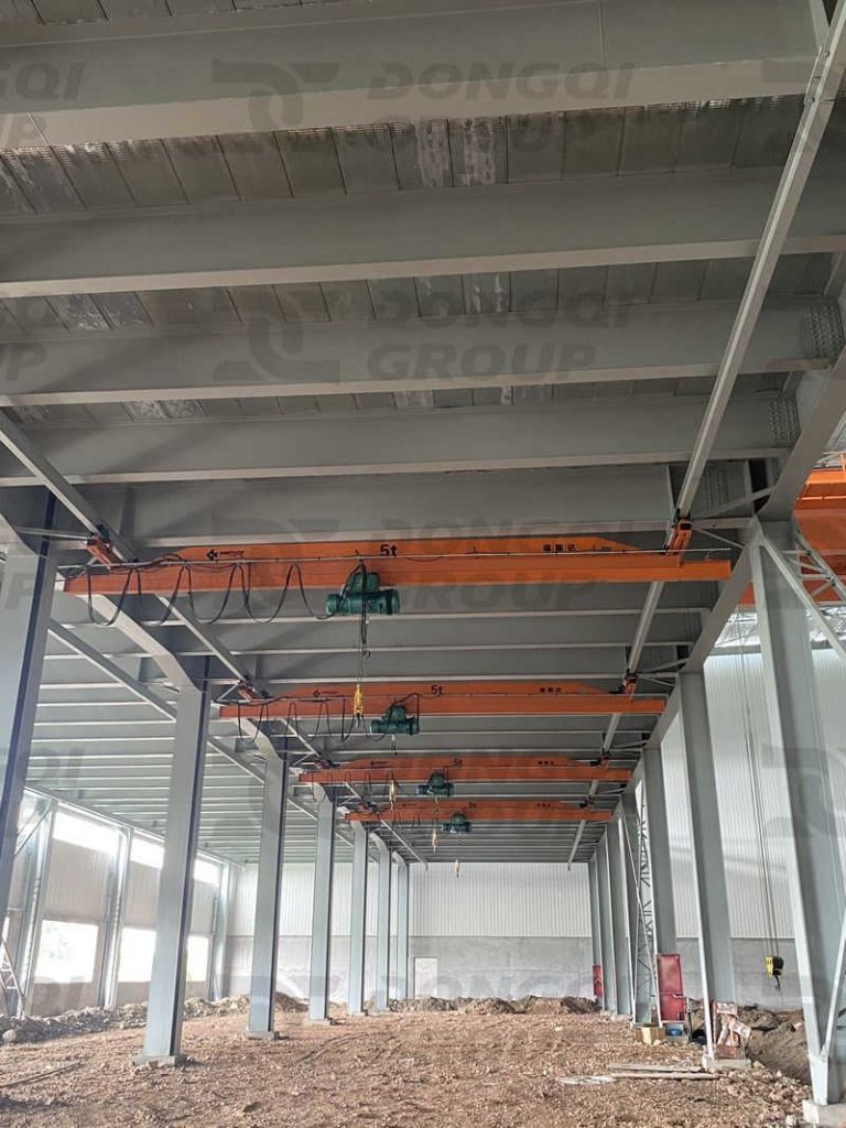 overhead crane installation site