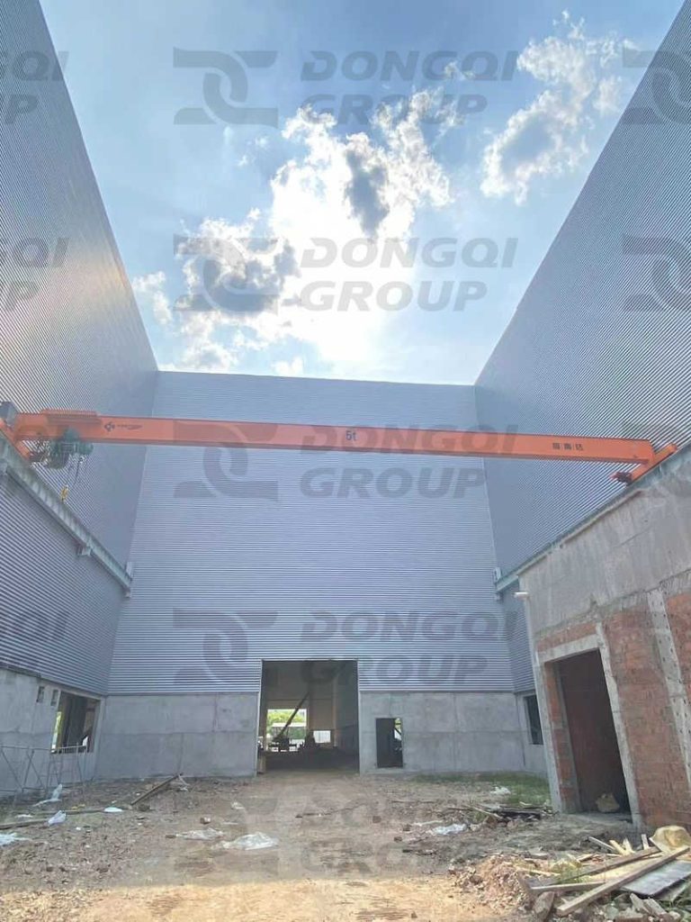 overhead crane installation site