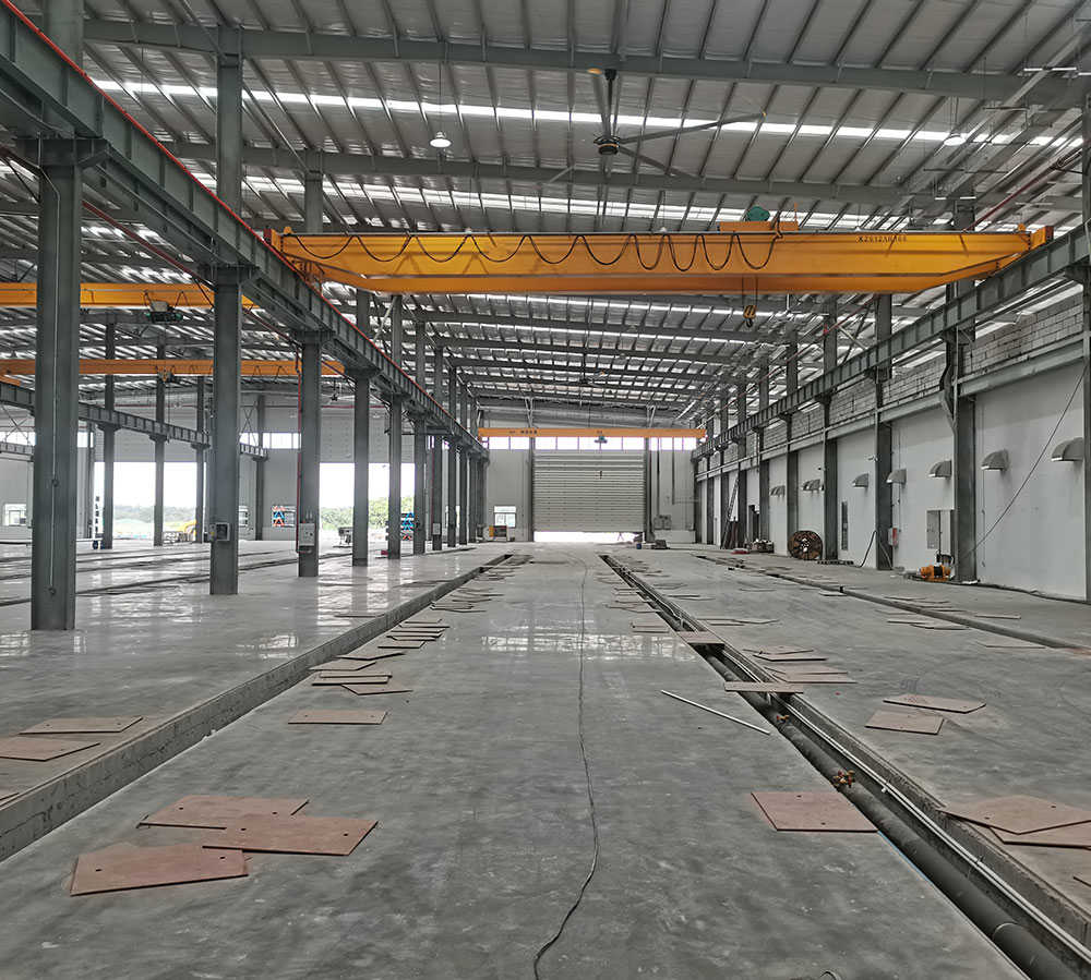 double girder overhead crane in daily necessities factories